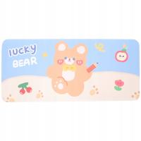 ŚLICZNA PODKŁADKA POD MYSZ KLAWIATURA Z KRESKÓWEK DŻOJSTIK DEKORACJA KAWAII PULPIT PU