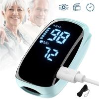 OKSYMETR Z PODŚWIETLANYM WYŚWIETLACZEM LED USB ŁADOWALNY LEKKI