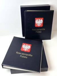 DAVO, Zestaw klaserów na znaczki + 12 kart, niekompletne