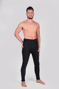 Kalesony męskie - czarne, gładkie
