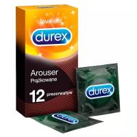 Prążkowane Prezerwatywy Durex Arouser 12 Sztuk