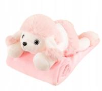 Pluszowa Maskotka z Kocykiem 2w1 –Uroczy i Praktyczny - Pudelek