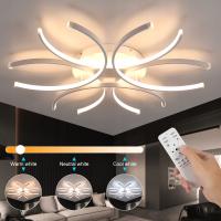 LAMPA SUFITOWA LED 40W, ŻYRANDOL LED Z PILOTEM, 78cm