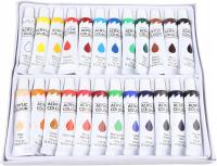 Акриловые краски большой набор акриловых красок в тюбиках 24 шт x 12 мл