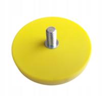 Uchwyt magnetyczny neodymowy C66 gumowy ŻÓŁTY