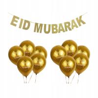 do Eid Eid Mubarak dekoracje złote balony Eid Mubarak balony na Ramadan art