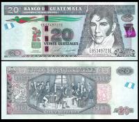 Gwatemala 20 Quetzal 2020 P-124i UNC