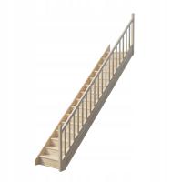 Лестница деревянная прямая DEGRIS гр. 3,5 см
