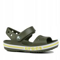 Crocs sandałki dziecięce tworzywo sztuczne zielony