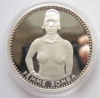 DAHOMEY 1000 FRANCS 1971 FEMME SOMBA SREBRO