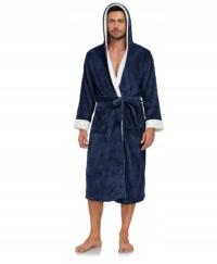 Szlafroki męskie naturalne do kolan unisex