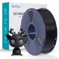 FILAMENT SUNLU 1.75 mm PLA+ Plus Black Czarny 1kg