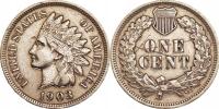 1 cent USA (1903) - Cent z głową Indianina