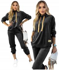 Awanti dresy damskie bez kaptura, wkładane przez głowę czarny