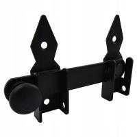 ЗАПОРНАЯ ЗАСЛОНКА ДЛЯ ВОРОТ ДЛЯ САДОВОЙ КАЛИТКИ ЧЕРНЫЙ WOGO 120 DOMAX