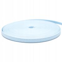 PASEK Z EKOSKÓRY PRZESZYTY BŁĘKITNY 10 mm