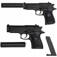 Pistolet metalowy na kulki Beretta | REPLIKA | Seria MPK-V1+ czarny