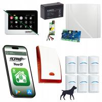 SYSTEM ALARMOWY DOMU ROPAM IP WIFI 6 CZUJEK BOSCH PET SYSTEM ALARM + SYRENA