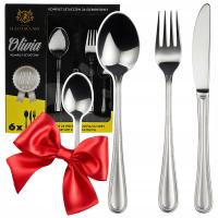 НАБОР СТОЛОВЫХ ПРИБОРОВ НАБОР СТОЛОВЫХ ПРИБОРОВ ДЛЯ 6 ЧЕЛОВЕК 24EL. ОЛИВИЯ ХАУСМАНН КОРОБКА