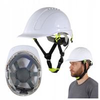 Защитный шлем Промышленный строительный шлем белый ABS вентилируемый регулируемый