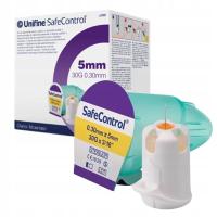 Igły do insuliny 30G 0,30x5mm Unifine SafeControl aktywne bezpieczne 100szt