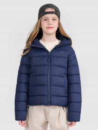 Kurtka puchowa z wypełnieniem syntetycznym dziecięca - granatowa