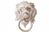 LEW duża kołatka do drzwi DEKOR Giga nikiel chromowa