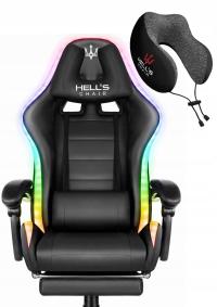 Офисное игровое кресло Hell'S Chair HC - 1039 Black LED RGB