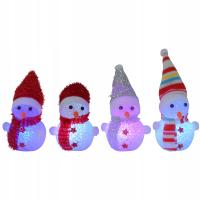 DEKORACJA ŚWIĄTECZNA ZEWNĘTRZNA BAŁWAN - 4 SZTUKI