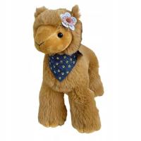 Alpaka Pluszowa Zabawka Alpaka Wypchana Lalka Wystrój Ozdoba Lifelike Soft S Brązowy