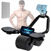Kółko Roller WHEEL z automatycznym Odbiciem do ćwiczeń Mięśni Brzucha Mata