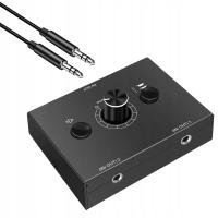 Przełącznik audio stereo 3,5 mm 1 Wejście 2