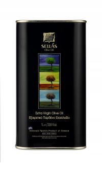 SELLAS 1L греческое оливковое масло 100% Манаки-сбор урожая декабрь 2023