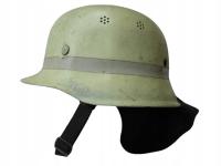 Немецкий пожарный шлем M34 флуоресцентный 56-59