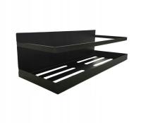 PÓŁKA MAGNETYCZNA NA LODÓWKĘ PRALKĘ MAGNES CZARNA 2SZT.