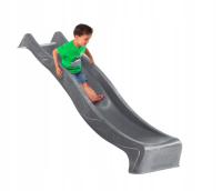 Ślizg Zjeżdżalnia Ślizgawka Wodna Plac Zabaw Dzieci Dziecka REX 2,5 m szara