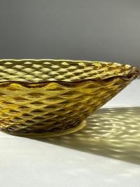 miodowa misa szkło prl i85 Z