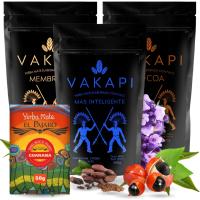 Zestaw Yerba Mate Vakapi Owocowe 3x500g różne Energia Moc 1,5kg +Ep Guarana
