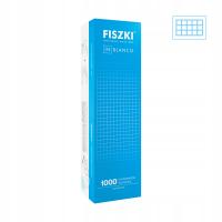 Чистые карточки IN BLANCO 1000 штук - белая клетчатая картонная коробка