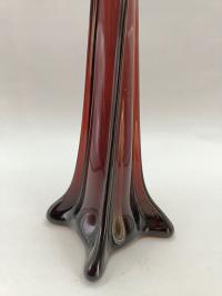 Wazon flet szkło artystyczne dekoracja na jeden kwiat