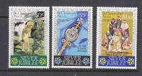 St. KITTS NEVIS Mi 325-327 SREBRNY JUBILEUSZ seria z 1977