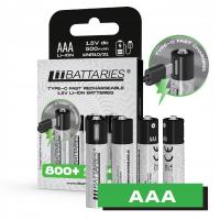 Литий-ионный аккумулятор LIIBATTERIES AAA (R3) 500 мАч 4 шт.