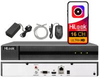 Rejestrator IP 16ch 2x SATA do 16TB HiLook by Hikvision do 8MPx do kamer