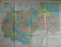 MAPA TRZECIA RZESZA -MAPA OBSZARU Z KODAMI POCZTOWYMI -wyd.1944 rok