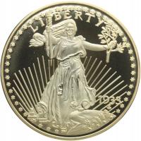 Replika, USA, 20 dolarów 1933, Double Eagle, 2012 r., certyfikat