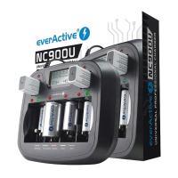 Ładowarka everActive NC900U Uniwersalna do AAA AA 9V R14 R20 6F22 6LR61 USB