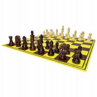 Zestaw Turniejowy- Figury drewniane 6 +szachownica