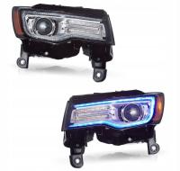 JEEP GRAND CHEROKEE WK2 14-21 LAMPA LAMPY FULL LED DRL VLAND KOMPLET JASNE