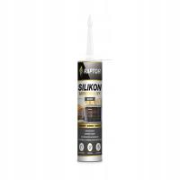 Silikon uniwersalny octowy RAPTOR szary 280 ml
