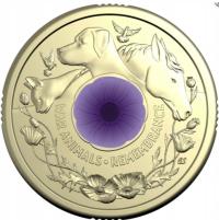 Australia 2 dolary 2024r. - Karol III - Remembrance Day - War Animals